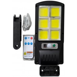  Ηλιακός προβολέας με 5w-120 led και τηλεχειριστήριο 11x22x2cm μαύρο ΚΩΔ.35-950-1169