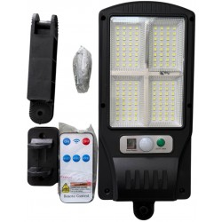  Ηλιακός προβολέας με 5w-128 led και τηλεχειριστήριο 11x22x2cm μαύρο ΚΩΔ.35-950-1173