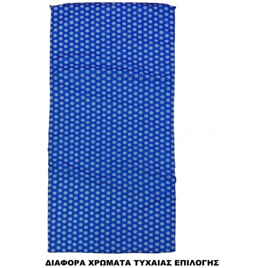 Στρώμα πτυσσόμενου κρεβατιού αφρολέξ ντυμένο από ύφασμα polyester μπλε 177x77x5cm ΚΩΔ.16137
