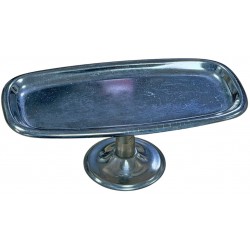 Δίσκος σερβιρίσματος με πόδι inox 16,5x8,5x6,2cm ασημί ΚΩΔ.16615