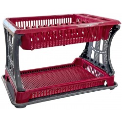 Πιατοθήκη πλαστική διόροφη πολύχρωμο 45x29x28cm T005 ΚΩΔ.16622