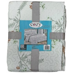 Κουβερλί microfiber και γέμιση polyester με σχέδιο πολύχρωμο μονό-ημίδιπλο 150x240cm 35142 ΚΩΔ.17039