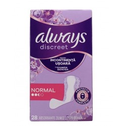 Always Discreet Σερβιετάκια Για Την Ακράτεια Normal 28 τεμαχίων λευκό ΚΩΔ.16184
