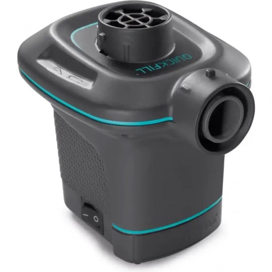 Ηλεκτρική Τρόμπα Intex Quick Fill Αντλία Αέρα για Φουσκωτά 220-240V 14x13x10cm μαύρο 66640 ΚΩΔ.17011