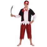 Στολή ανδρική Πειρατής πολύχρωμο one size 5003 ΚΩΔ.16073