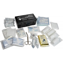 kit πρώτων βοηθειών αυτοκινήτου πιστοποιημένο 21,8x11x9cm μαύρο DIN13164 ΚΩΔ.16960